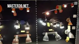 Современные светильники в магазине 