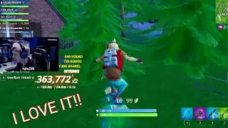 NINJA TRYING OUT THE NEW DRIFT BOARD IN FORTNITE