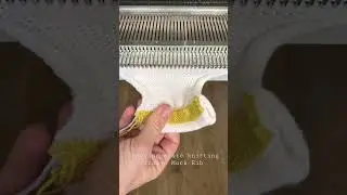 How to remove waste knitting while working on a Mock Rib | Knitting Machine Step by Step