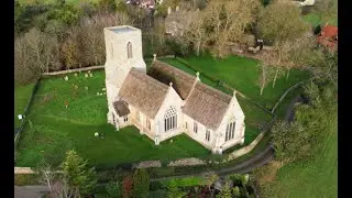 DJI Mini 3 Pro All Saints' Church, Icklingham, Suffolk, UK Drone Video
