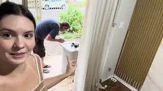 Parte 3 colocando as ripas na parede 