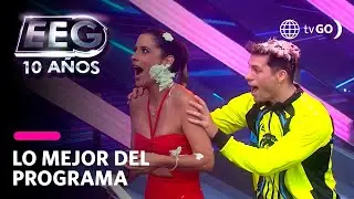 EEG 10 años: Rafael Cardozo le lanzó torta a María Pía Copello por error (HOY)