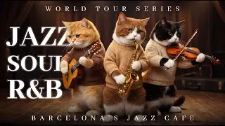 Jazz Soul RnB Instrumental - Music for Relax and Night Calm | World Tour | Barcelona