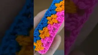 Crochet diamond granny stitch #crochet #artist #knitting #yarn #tutorial #diamondstitch