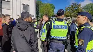 Demonstration Frölunda Torg  2022-05-12 -  Rasmus Paludan