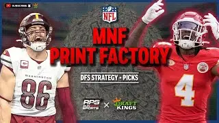 NFL DFS Picks & Lineups | COMMANDERS @ CHIEFS | 10/27 - MNF Print Factory