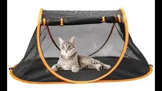 porayhut Mispace Pop Up Pet Outdoors Cages Foldable Cat Crate …