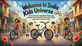 My Happy Bicycle Ride 🚲 | Kids Fun Vehicle Song | India Kids Universe