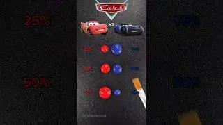 Disney Cars Color Mixing #2! Guess the mixed colors #cars #mcqueen #colormixing