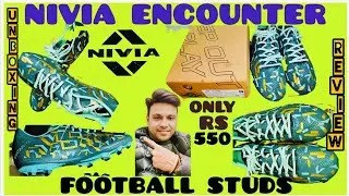 NIVIA ENCOUNTER 10.0 Football Studs Unboxing & Review|Best Football Shoe Under 550 ₹ |Football Boots
