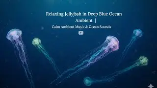 Relaxing Jellyfish in Deep Blue Ocean | Calm Ambient Music & Ocean Sounds