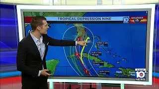 Tropical Depression Nine 9 a.m. Friday forecast
