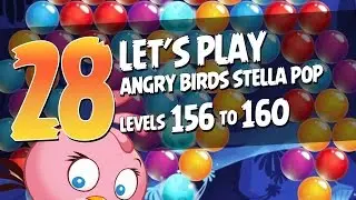Let's Play Angry Birds Stella Pop - Part 28 - Levels 156 to 160 - Mushroom Cave