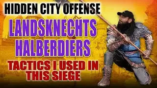 Conqueror's Blade - Gameplay - Tactics I used - Landsknechts Poleaxe -  falconetti gunners - Offense