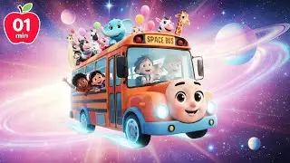 Wheels on the Space Bus 🚀 | Galaxy Sing-Along for Kids
