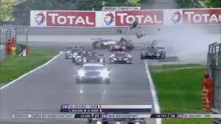 ELMS 2018. 4 Hours of Monza. Big Crash