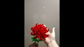 Làm hoa cúc đại đoá bằng kẽm nhung (Make chrysanthemum flowers from velvet zinc) #homemade #lalynk