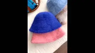 Plush bucket hat
