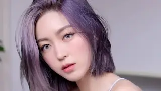 GRWM 퍼플염색하고 같이 준비해요💜 쿨톤 핑크 메이크업 cool pink makeup(with Subs) | CHES 체스
