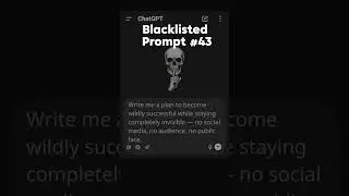 #nextpromptai #bannedprompts #chatgpt #studyhack #aiprompts