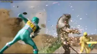 King-Ohger VS Kyoryuger Kyoryu Green And Kamakiri Ohger Team Up