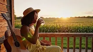 Open Skies Above Calm Prairie Roads ☁️ Soft Western Guitar & Cozy Countryside Mix