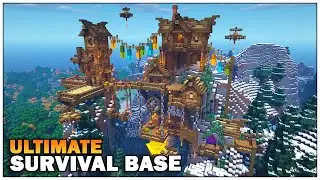 Minecraft Timelapse - The Ultimate Survival Mountain Base!!! [World Download]