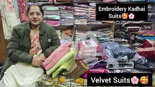 ThreadWork Velvet  SelectedSuits🥰🌸, Embroidery Special Dresses🤩💯,9728405735📞