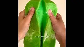 ASMR 🧼 Soapy slicing / ripping of bleached marble car sponge 🧽 #spongeasmr