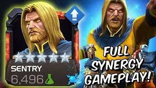 5 Star Sentry Rank Up & Full Synergy Gameplay 2019! - Marvel Contest Of Champions