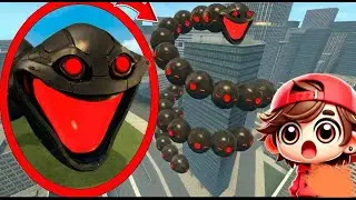 My drone CATCHES HUNGRY WORM OMNIDROID FROM ROBLOX in REAL LIFE in Garry's Mod!.