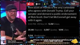 Vince McConnell  attempting a COUP Against Donald Trump. Endorse RICK SCOTT