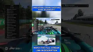 UNBELIEVABLE DOUBLE OVERTAKE IN RDL BELGIAN GP!!! #f1 #f122 #f1gameplay