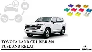 Fuse Box Diagram Toyota Land Cruiser 300 and relay with assignment