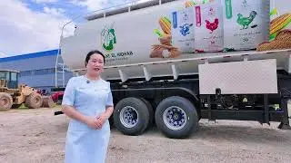 50cbm chicken feed semi trailer