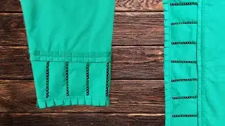 latest trouser/capri design with frill/plates cutting and stitching || syeds art