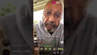 IG LIVE Old man talks about how smoking 🍃 is good for you 😲