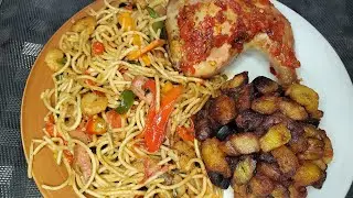 Fastest and Easiest Nigerian home-made #StirfrySpaghetti ever  #naijafoodieskitchen