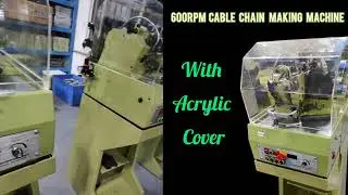 Cable Chain Making Machines with Acrylic Covers