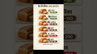 Bread Price Comparison: India vs World | ब्रेड की कीमत अलग-अलग देशों में