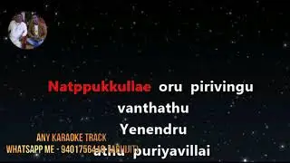 Natpukkullae Karaoke with Lyric | Chennai 600028 | Shiva| Vijayalakshmi | Yuvan |Venkat Prabhu