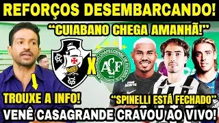 CRAVOU! 🚨 CUIABANO CHEGANDO NO RIO! URGENTE! 🔥 SPINELLI É DO VASCO! IGOR GOMES? VASCO X CHAPECOENSE