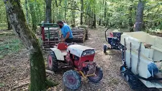 Première journée fagot de bois de chauffage #forestmen #bucheron #bucheron 