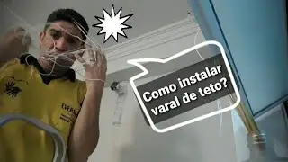 Como instalar varal de teto?