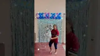 Birthday decorations frozen theme in 30 min #music #love #travel #viral #baby #frozen #decoration #