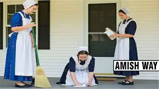 Как женщины-амиши убирают свои дома без современных инструментов
