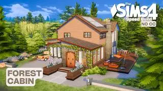 Cabin In The Forest || Sims 4 || Speed Build || No CC