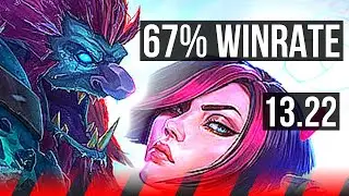 TRUNDLE vs FIORA (TOP) | 67% winrate, 9/1/2 | KR Master | 13.22
