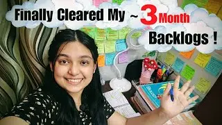 Finally Cleared My 3 Months Backlogs 💪🏻🔥| NEET 2026 Study Vlog 📖 | Smile With Shaina 