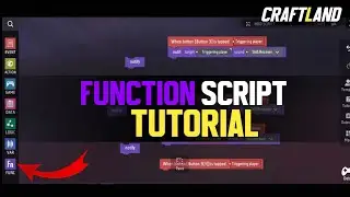 How To Use Function Block craftland tutorial | @Stmanil